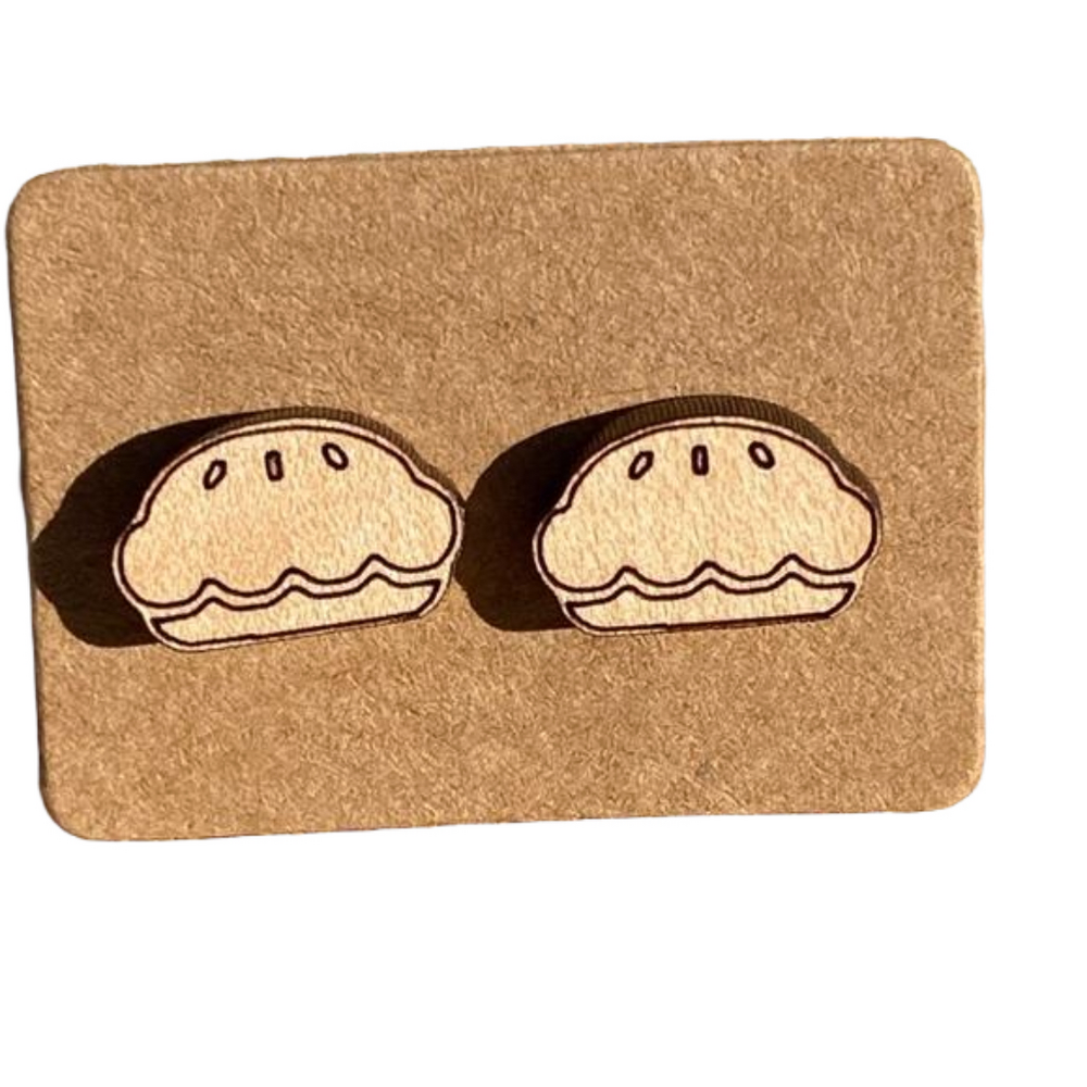 Pie Stud Earrings
